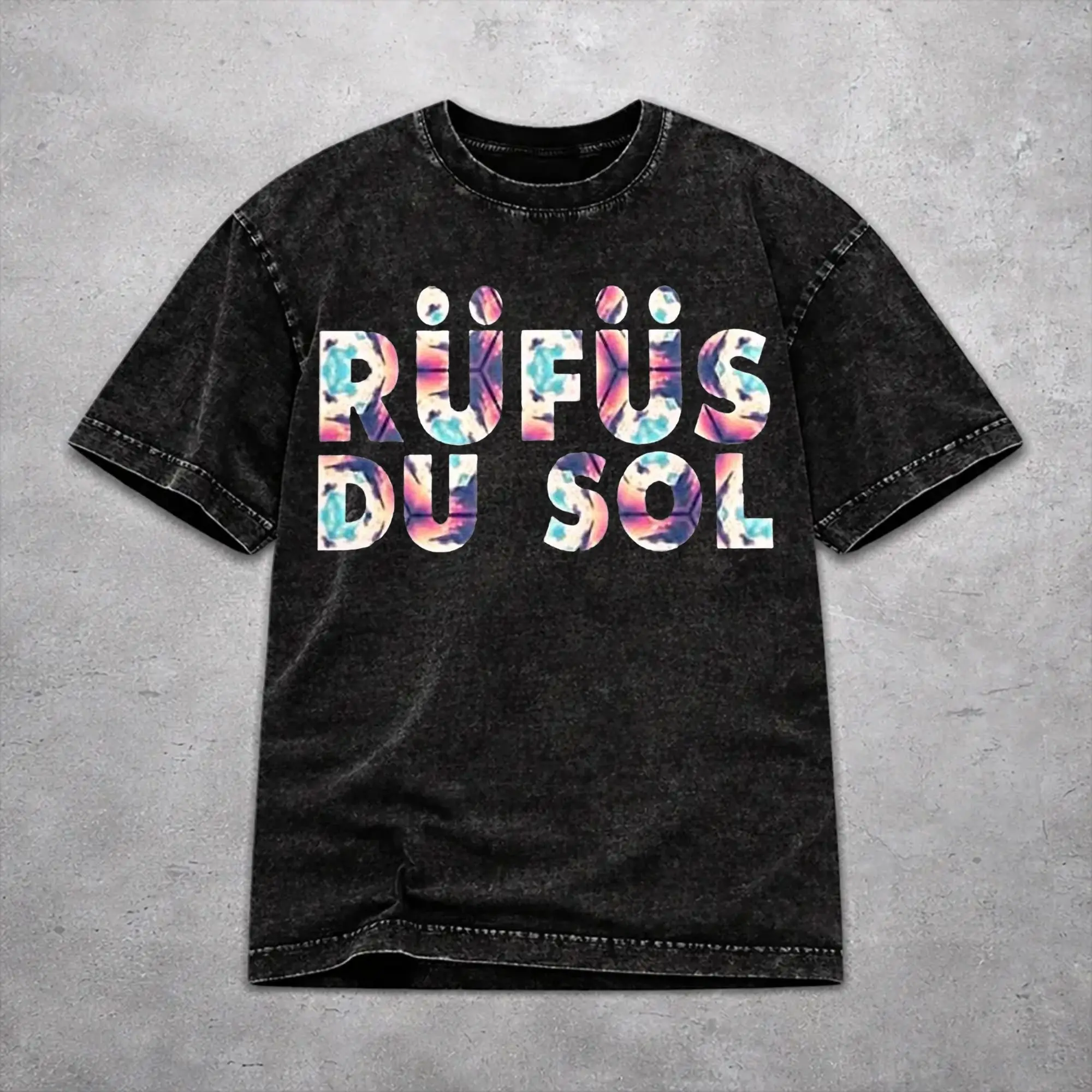 Rufus Du Sol 2026 Concert T Shirt Vintage Style For Men Women Pure Cotton T-Shirts Tee Tops