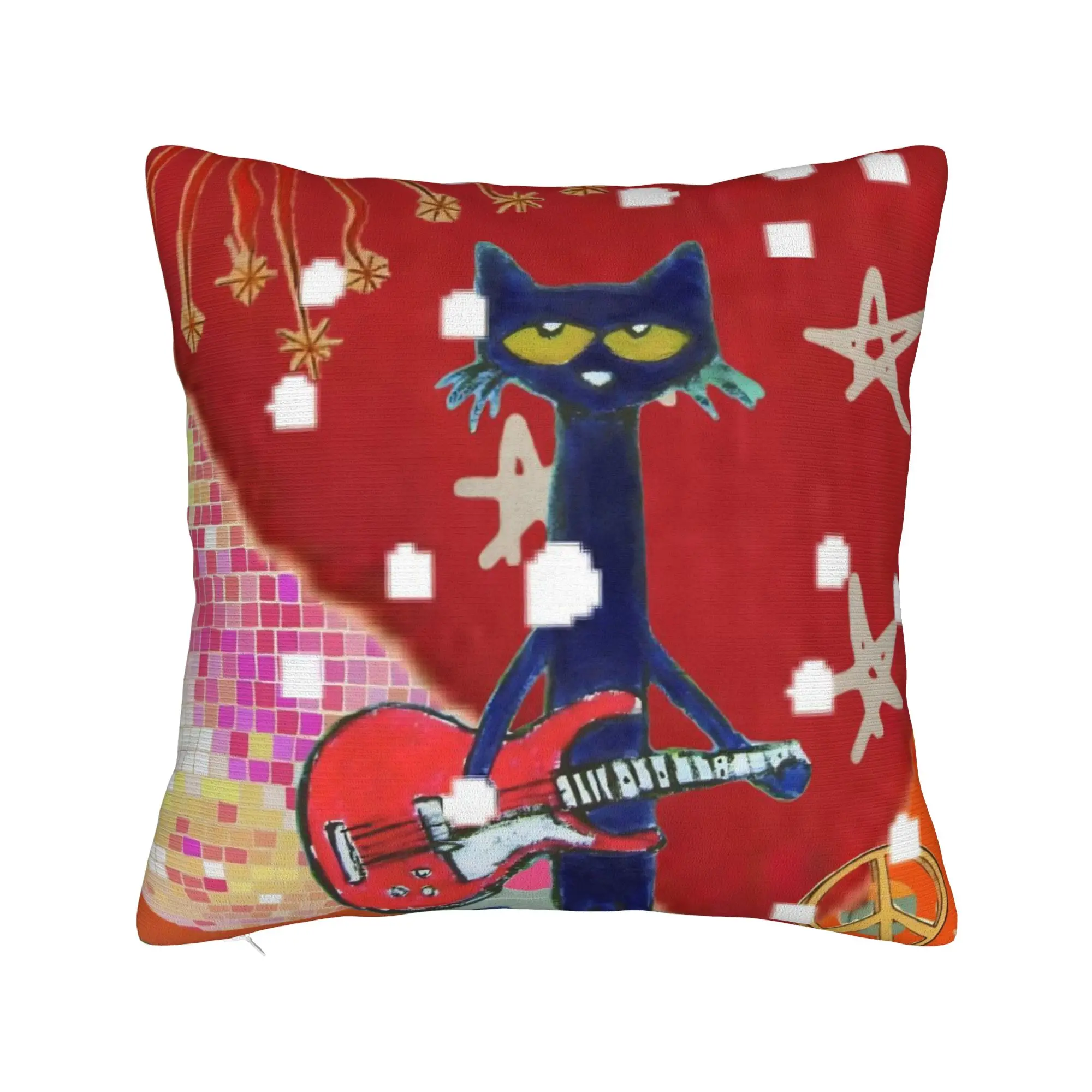 Pete The Cat Pillowcase Merchandise Printing Cushion Cover Decor  Pillow Case Cover Car Multiple Sizes