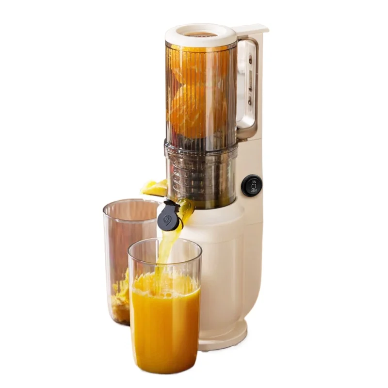 Automatic Electric Citrus Juicer for Orange Lemon, Juice Residue Separation 220V Fresh Juice Extractor Machine for Home Use