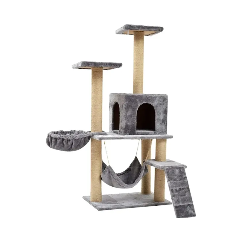 

Cat Scratcher Tree Indoor Cat Scratching Posts Stand House Kitty Condo Funny Cat Toys for Kittens Pet Play House