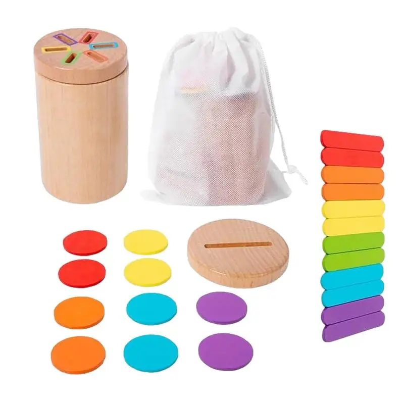 Classificação e empilhamento de brinquedos brilhantes e atraentes para crianças, brinquedo seguro para aprendizagem precoce, brinquedo de classificação de cores para crianças, meninos e meninas