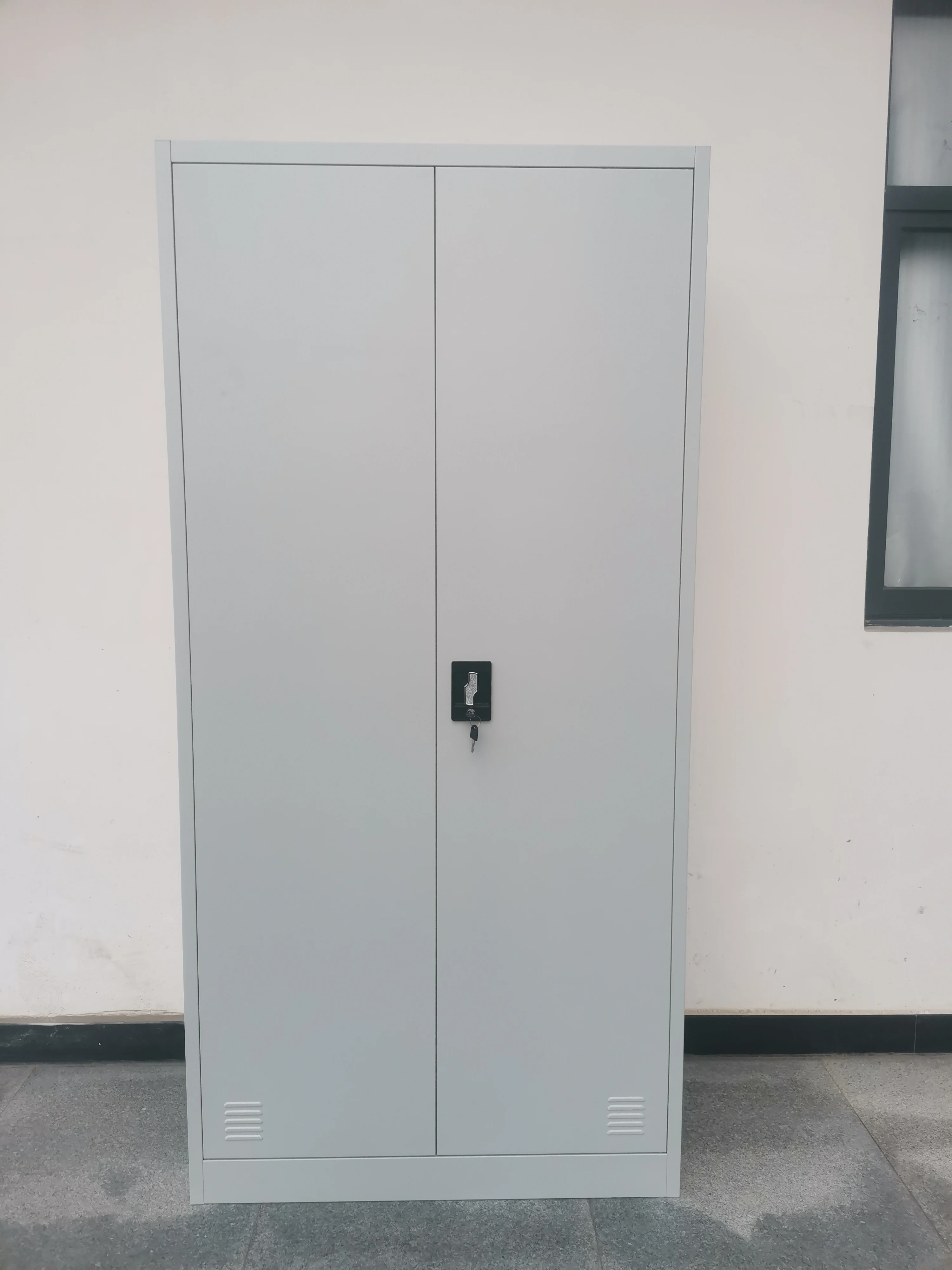 خزانة معدنية للموظفين للبالغين، خزانة ملابس ببابين، خزانة ملابس من الفولاذ، خزانة فولاذية لغرفة النوم، خزانة ملفات #6