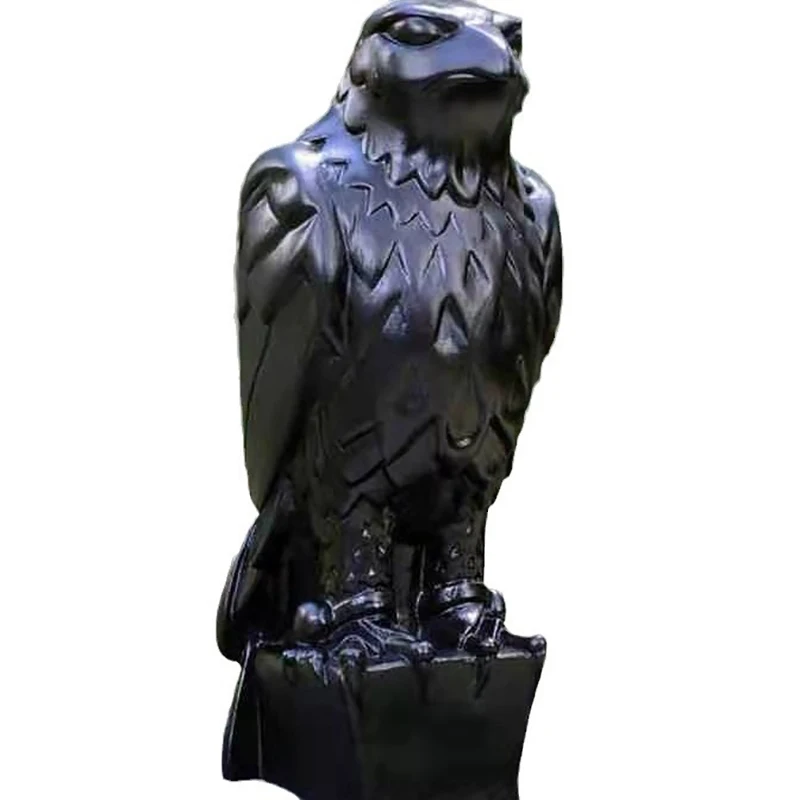 1 Piece Maltese Falcon Statue Shelf Decorations Black Resin Handmade Resin Sculpture