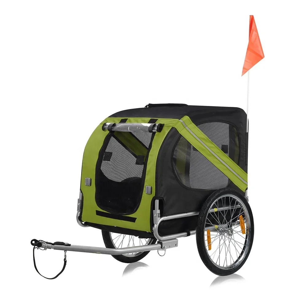 Collapsible Baby Bike Trailer 2-seats Child Stroller For Outdoor Camper