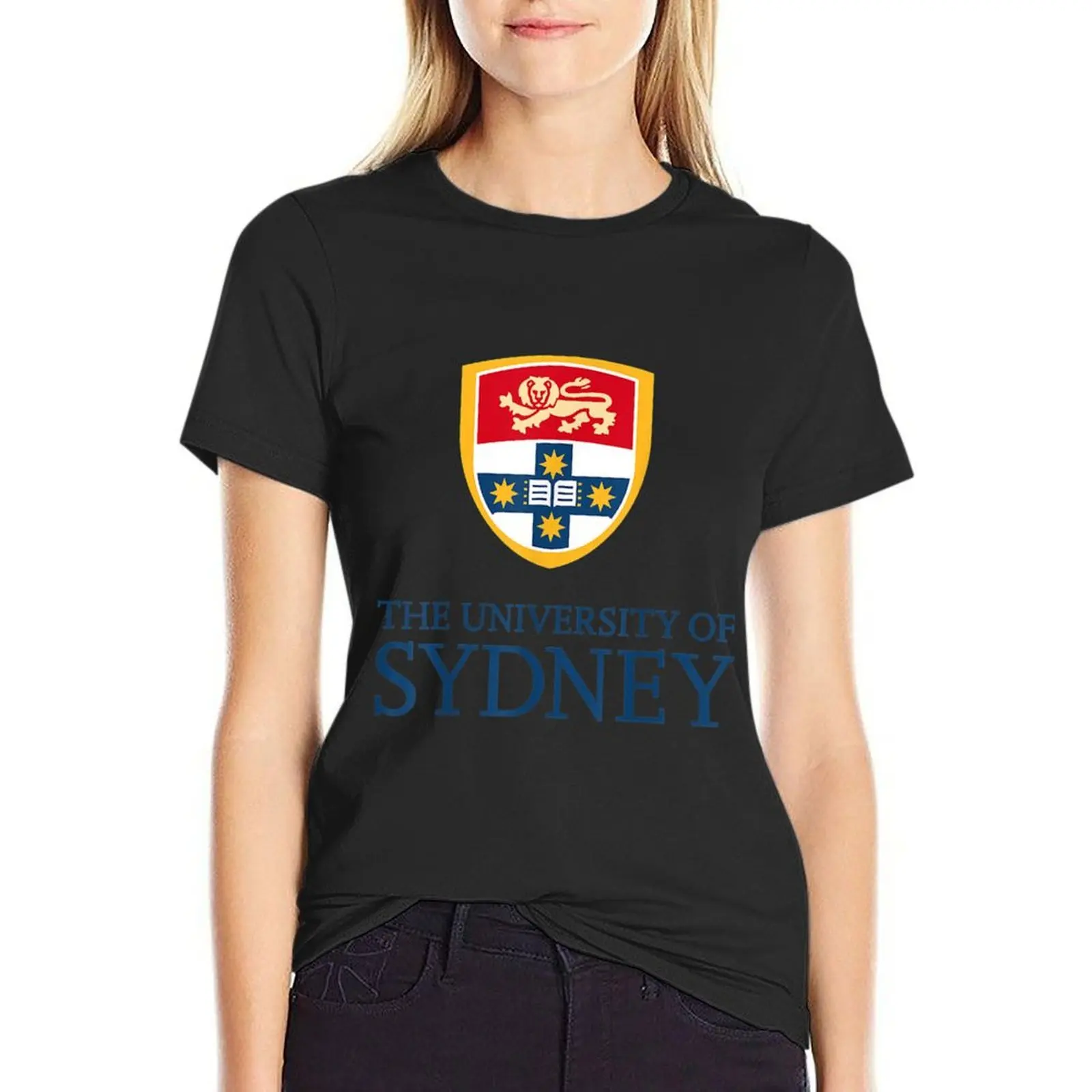 Футболка The University of Sydney Essential, футболка с короткими рукавами, летние топы, быстросохнущие однотонные футболки для женщин