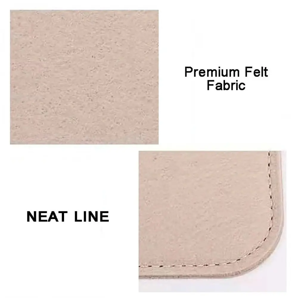 1Pcs Cosmetic Makeup Felt Base Shaper Felt S/M/L Bag Bottom Plate Anti Collapse Blue Black Pink Beige Bag Support Pad