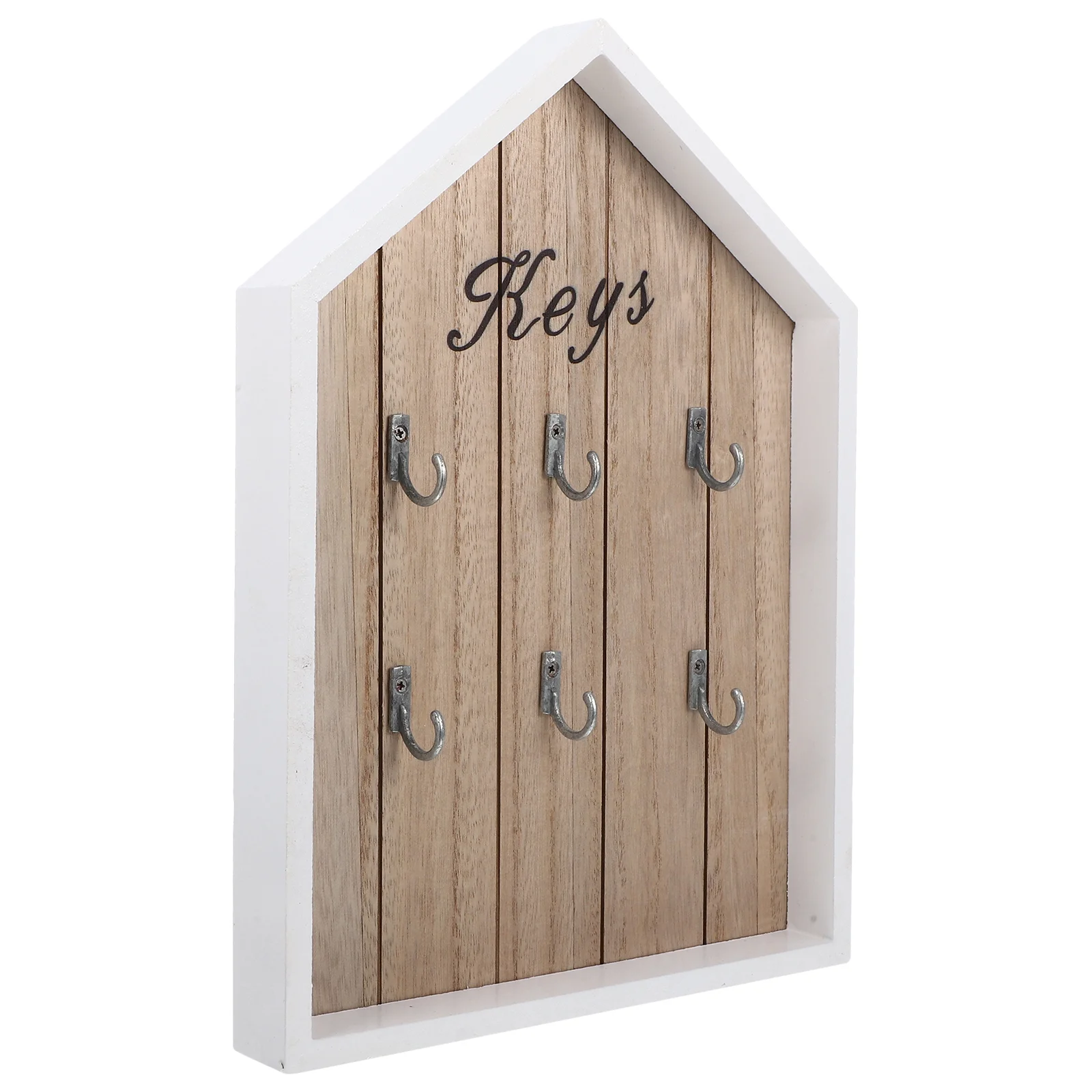 Key Storage Box Wall Mount Rack Keys Cabinet Wood for Holder Decorative