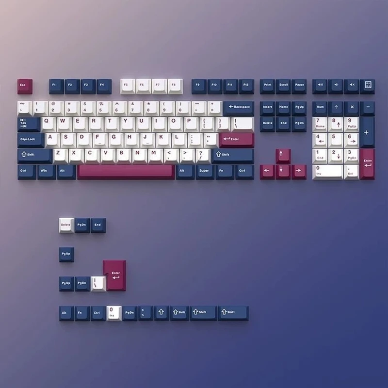 Mech Soldier 126 Keycap Original Height Double Shot Color Molded PBT Keycap for Professional Typists and Gamers