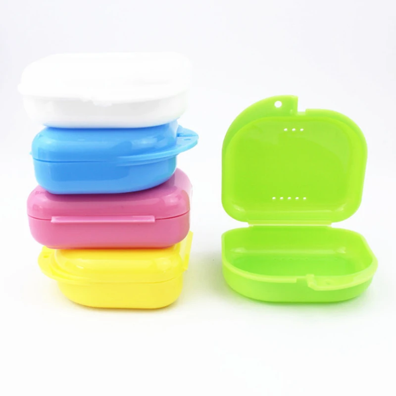 Tooth Retainer Box Braces Container Mouthguard Guard Denture Storage Case Cleaner Multi Color Organizer Case Cleaner Accessories