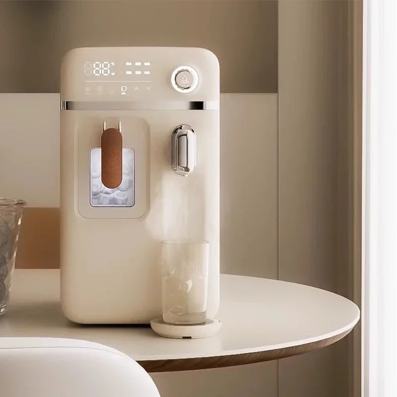 &Home Compact Countertop Water Dispenser, Fully Automatic Smart Hot & Cold Dual-Use Ice Maker with Dispenser
