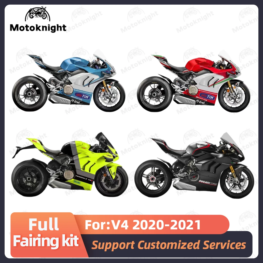 New ABS Plastic Fit For Ducati Panigale V4 V4S 2020 2021 Fairing Kit Full Set Motorcycle Fairings Painted Bodywork 4 Gifts