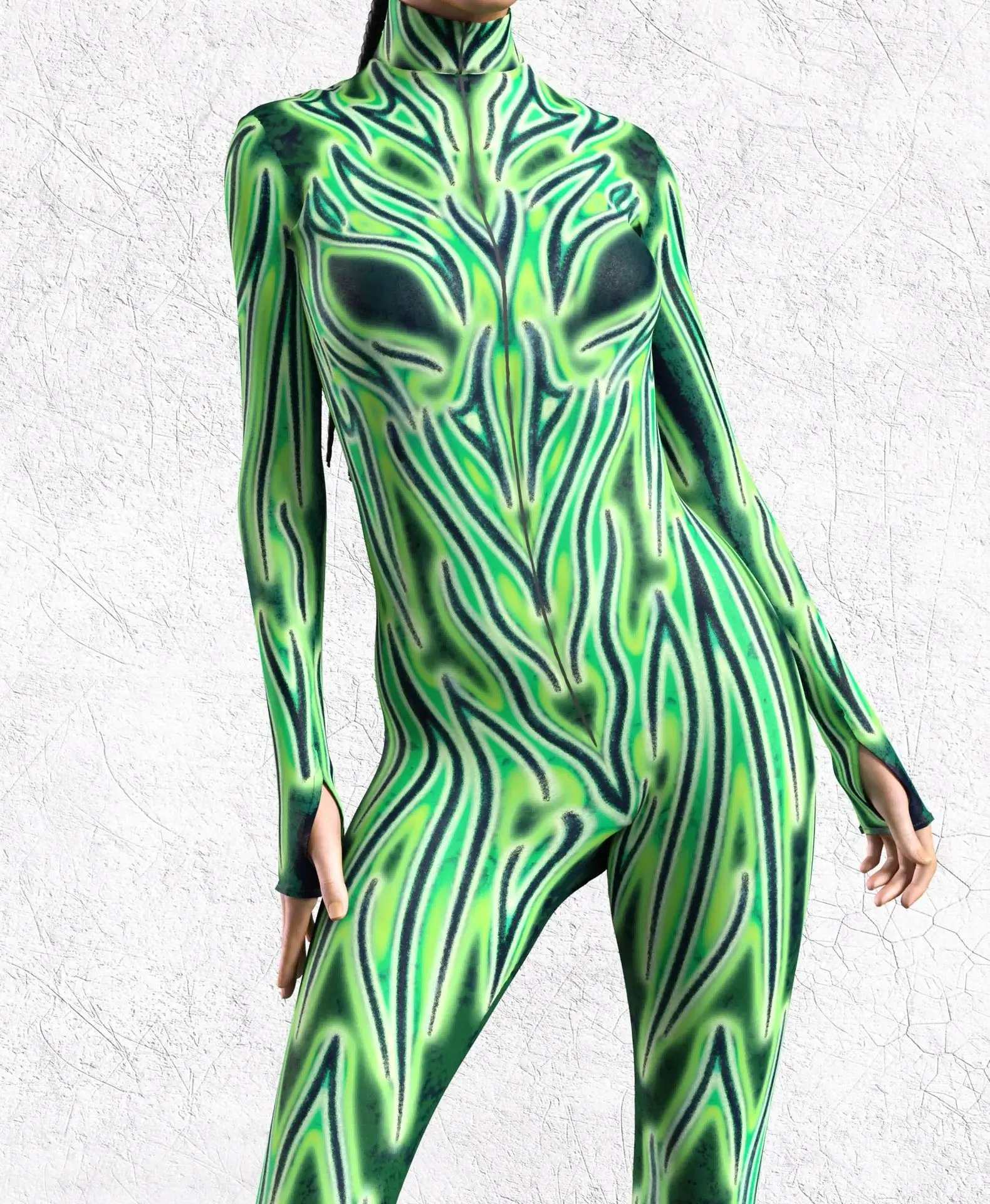 Retro Cool Rave Costume Women's Jumpsuit Festival Bodysuit Halloween Cosplay Party Masquerade Stage Performance Outfits view 6