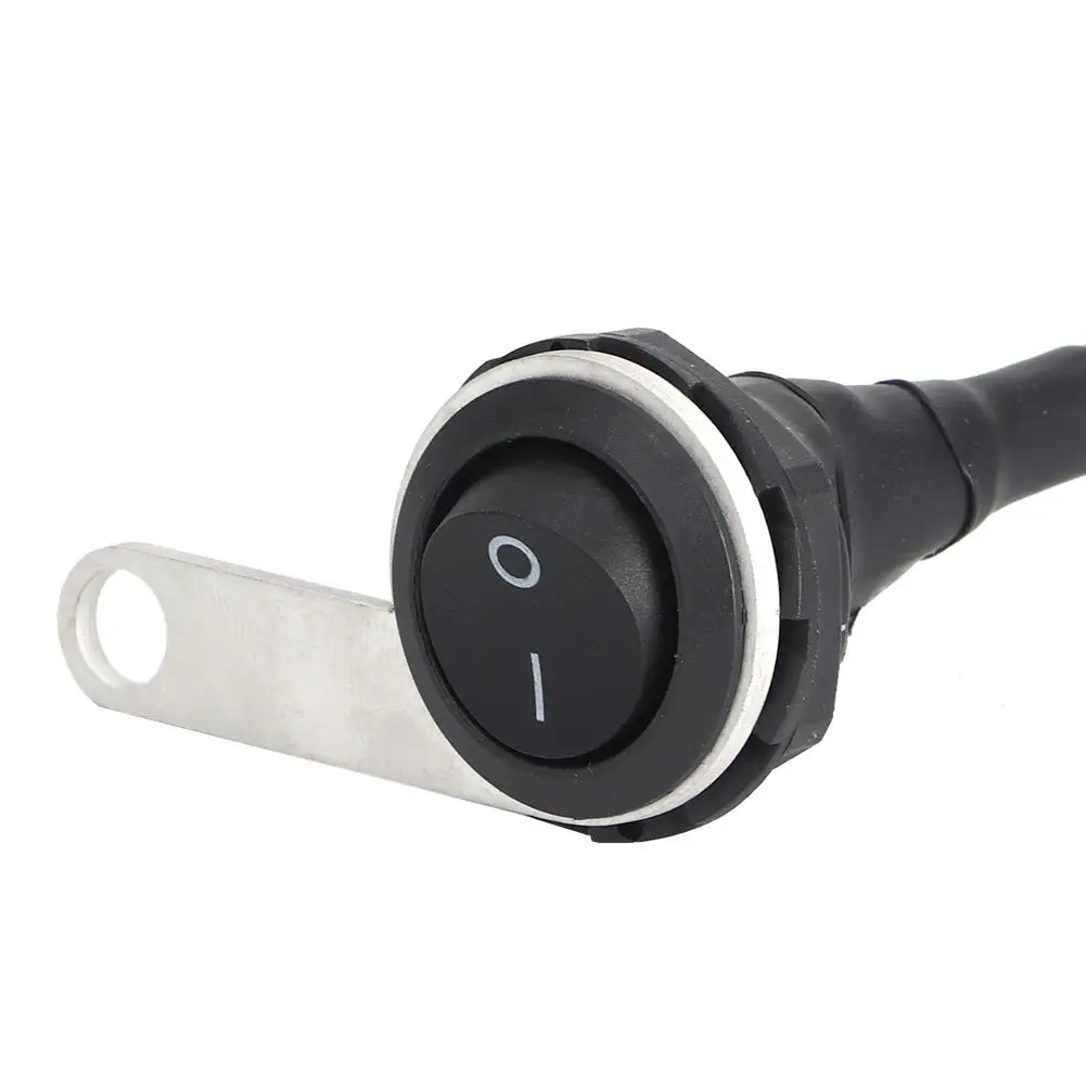 Waterproof Spotlight Handlebar Light Switch for Motorcycle ATVs - Single Steel, 22mm Modification image 2