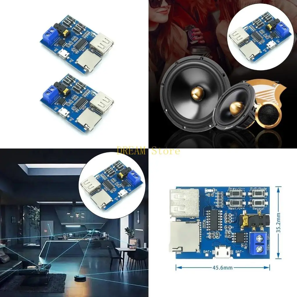 

Micros USB MP3 -декодеры Audios Player Module для портативного устройства 3.5mm Port Best Sale