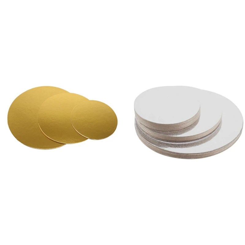 

18Pcs Round Gold Cake Boards,Cake Base, Circle Cardboard, Disposable Round Cake Boards Perfect For Decorating