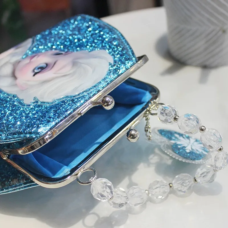 Bolso cruzado MINISO Frozen 2 Elsa Anna, juguetes para niños, bolso de hombro para niña, bolso de princesa Sofía, bolsa de almacenamiento para compras para niños, regalo