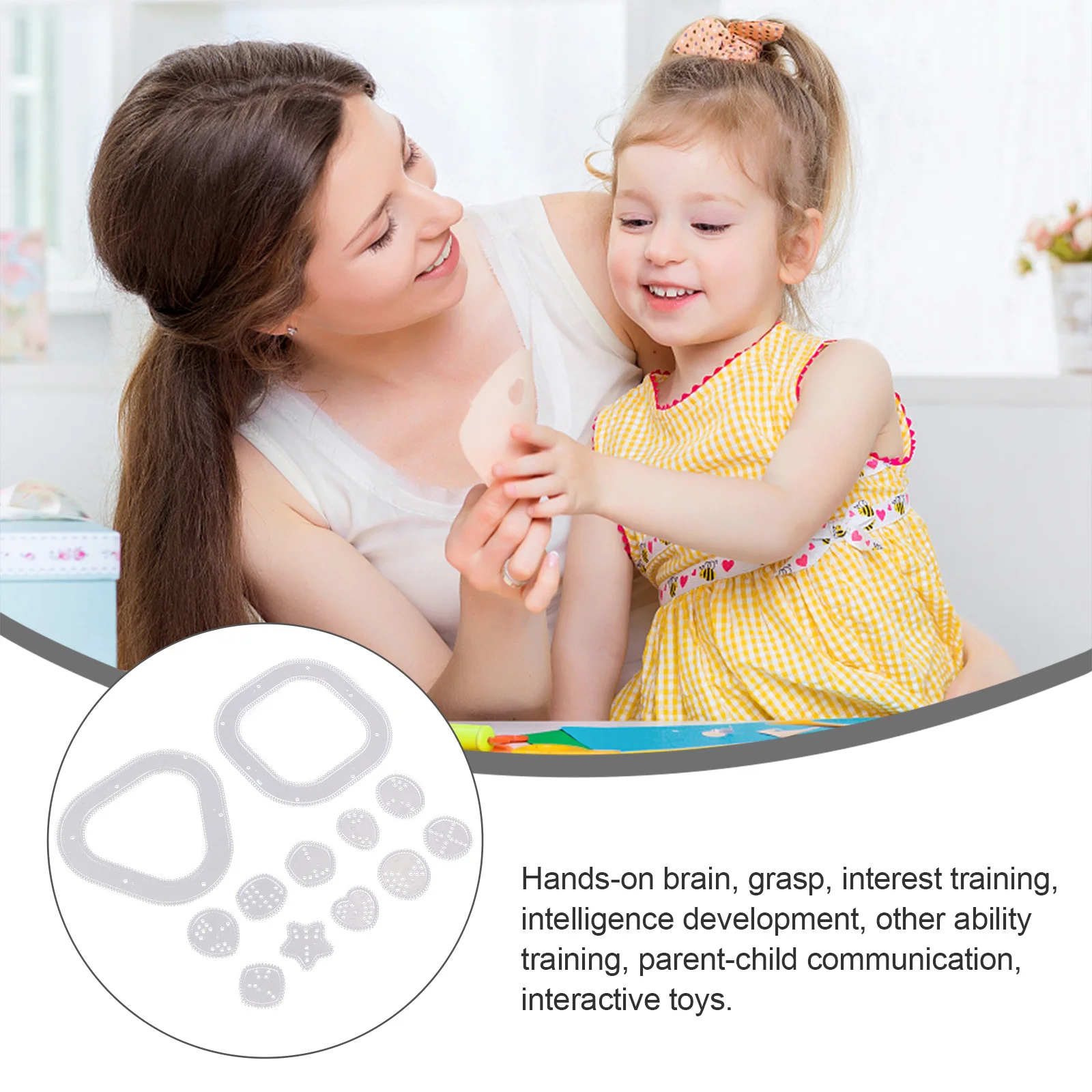 1Set Wanhua Drawing Ruler Set Premium Multifunctional Hollow-Out Templates for Kids Creative Art Education Lightweight Portable