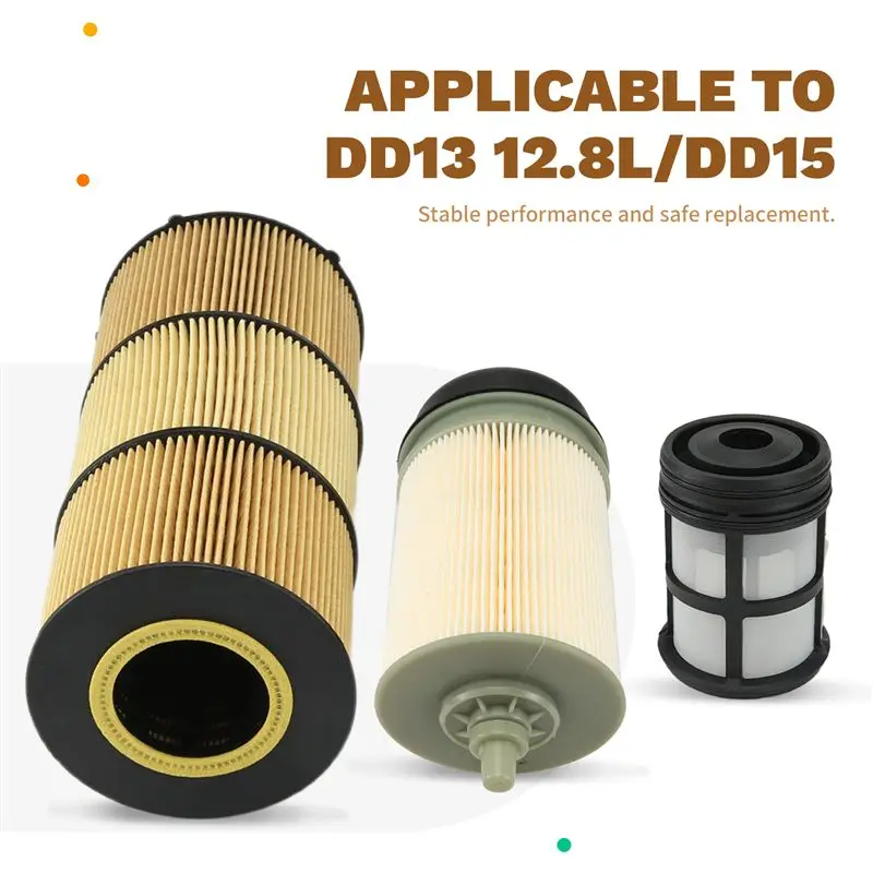 For Donaldson Engine Oil Fuel Filter With Gasket LF17511 PF9908 For Truck Engines- Detroit Diesel Freightliner-A61E