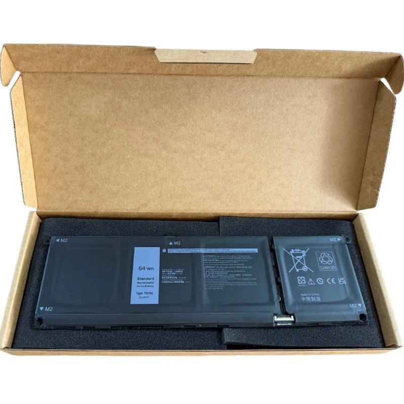 TN70C for Dell Inspiron14 Plus 7420 7430 5310 5645 7640 5440 Laptop Battery 0 Cycle  High Capacity Battery Replacement Bateria