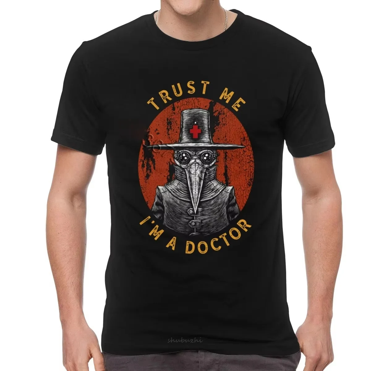 Men Women Kids Plague Doctor Trust Me I'm A Doctor Print Short Sleeve Crew Neck Soft Casual Gothic Steampunk Streetwear T-Shirt