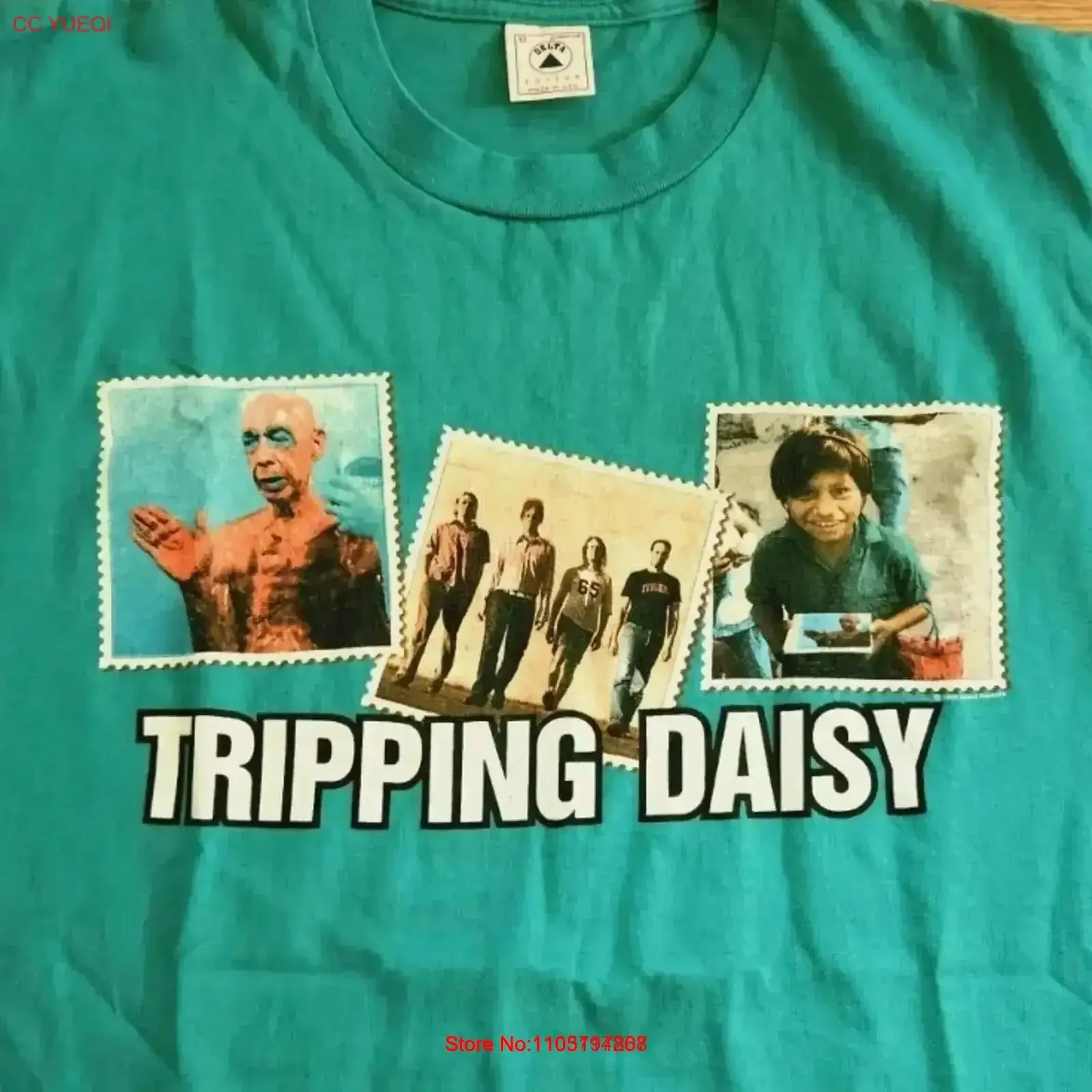 Vintage 90s Tripping Daisy T Shirt I Am An Elastic Firecracker Band Size XL Washed streetwear Slightly Breathable vintage