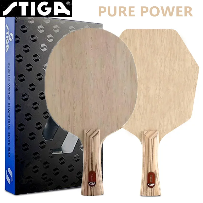 Original STIGA Pure Power Table Tennis Blade 7-Ply Wood OFF Ping Pong Blade Cybershape 2 Limba 5 Ayous Made in Sweden