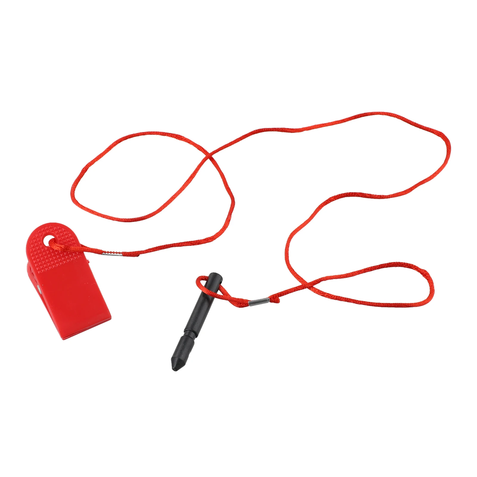 

Ключ-выключатель для тренажеров, пластиковый, длина троса 1 метр, вес 20 г, цилиндр 60*8*8 мм, для TreadClimber