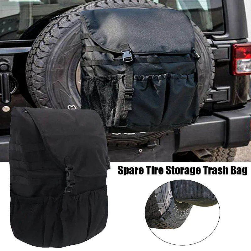 

Car Spare Tire Garbage Bag Tool Storage Bag Spare Tire Hanging Bag Desert Off-road Spare Tire Storage Bag for Trucks and SUVs