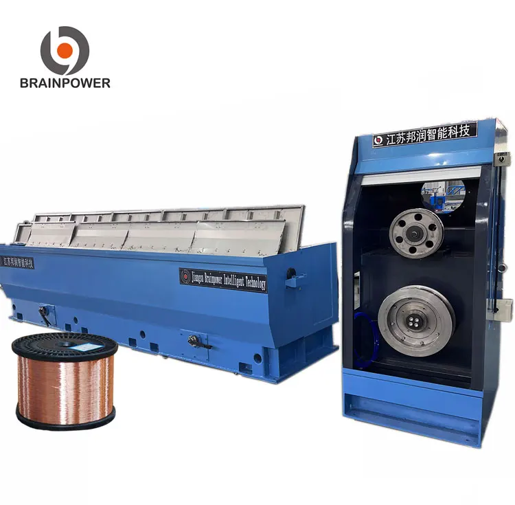 Drawing Copper Digital Automatic Industrial Single Motor Gear Drive Rod Breakdown Drawing Machine with Continuous Annealer