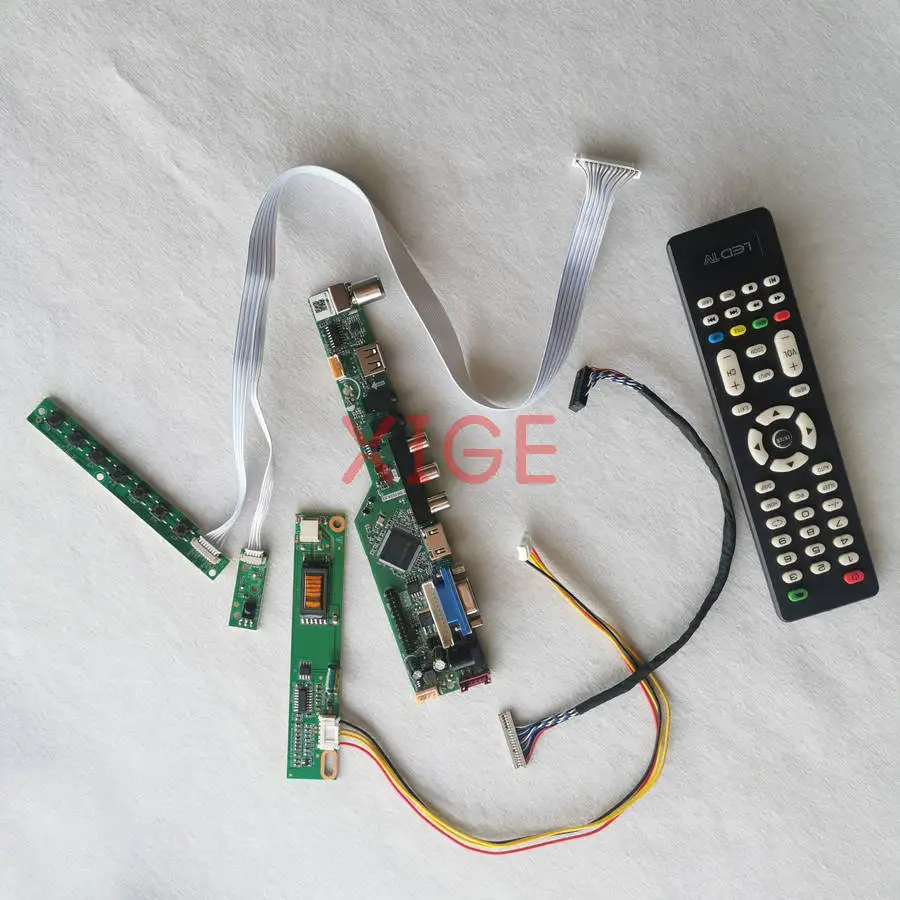 

Плата управления матрицей для B133EW01 LQ133K1LA4A LQ133K1LD4B LQ133K1LA04 1280*800 HDMI+VGA+AV+USB LVDS 20-контактный 1-CCFL комплект для самостоятельной сборки