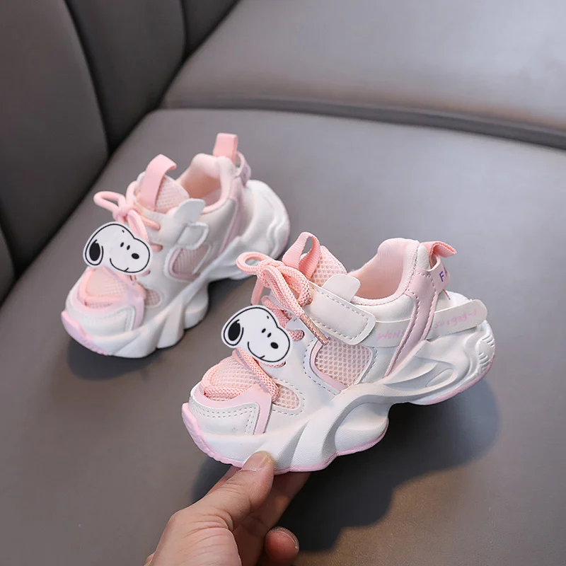

Children Non-slip Soft Sole Sneakers Snoopy Spring Autumn New Toddler Shoes Cartoon Boys Casual Shoes Girls Running Shoes