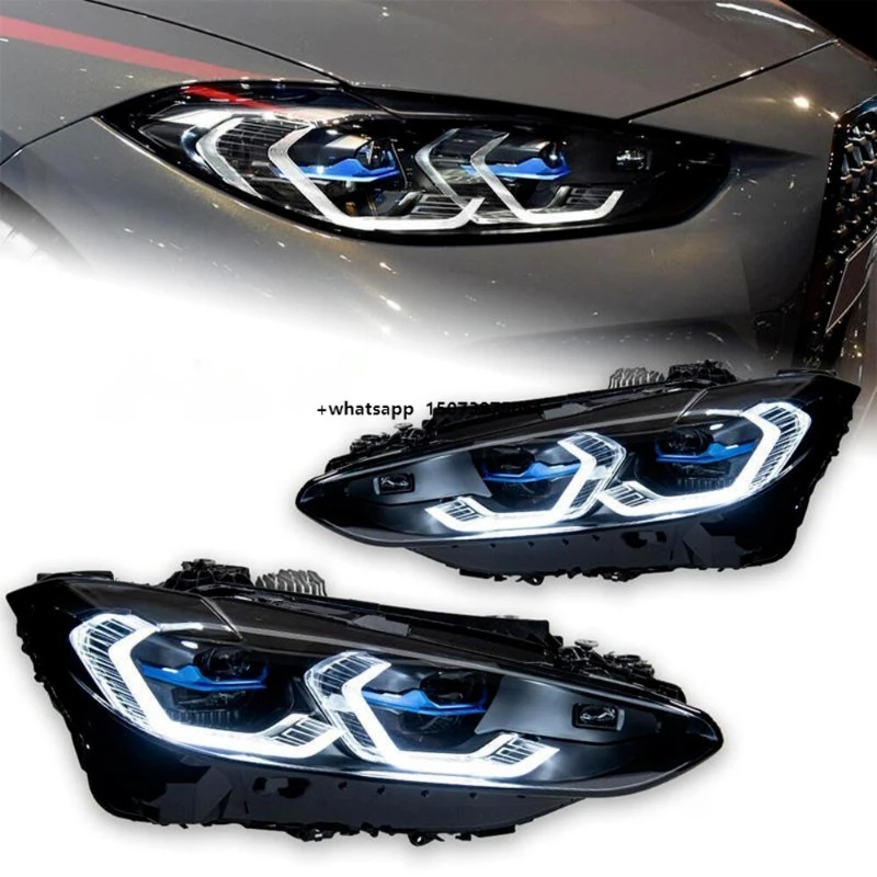 

for F32/F36/F82 4 Series 2013-2020 LED Headlights 12V 55W 3000LM 5000K White ABS Projector Lens DRL Turn Signal High Beam