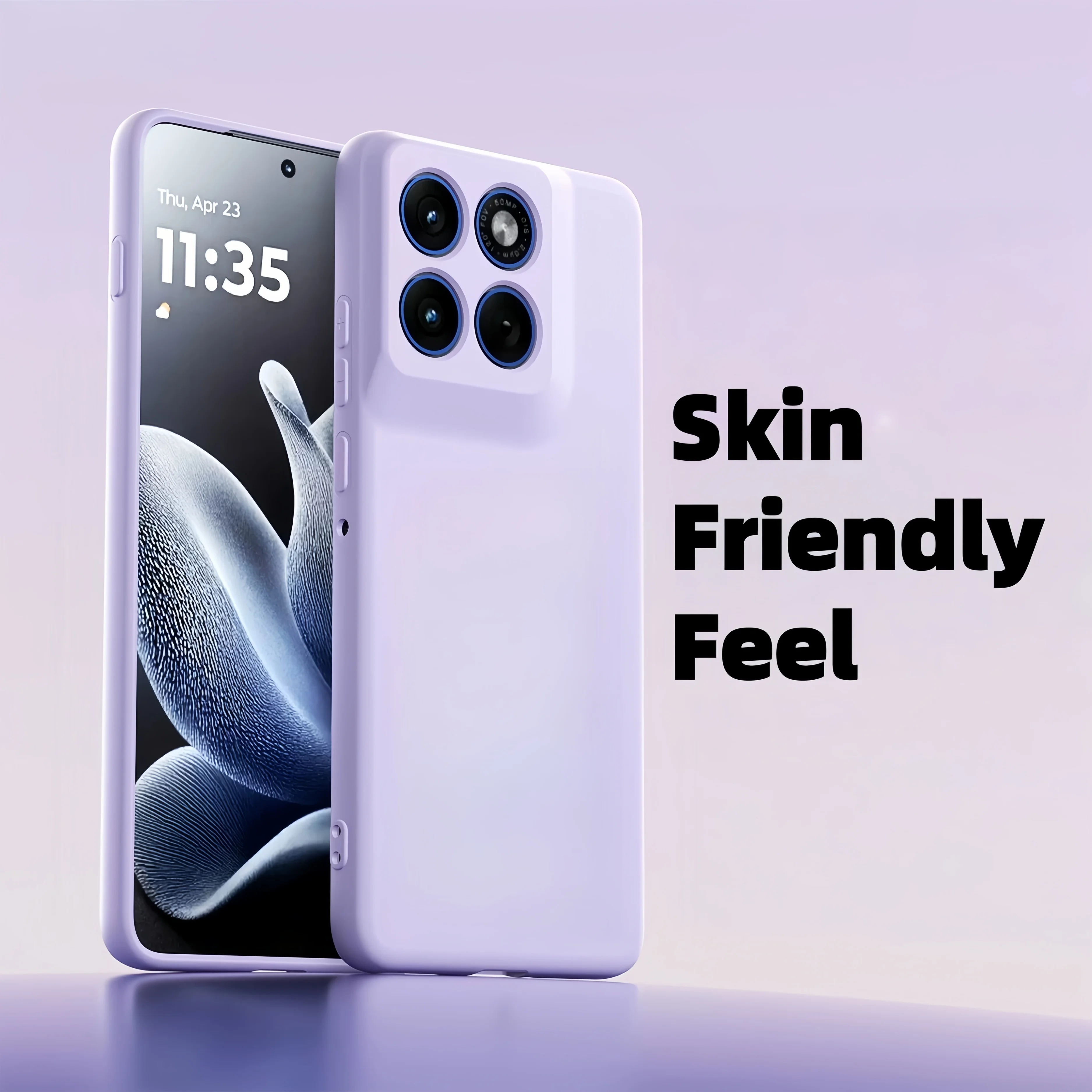 Modische, einfarbige, stoßfeste, schützende Handyhülle aus flüssigem Silikon für Moto Edge 70/Edge 60/Edge 60 Pro/Edge 60 Fusion – Detail 7