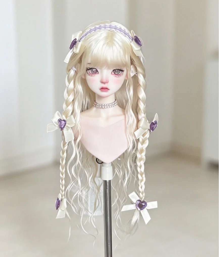 accessori-per-bambole-1-4-parrucca-intrecciata-bjd-frangia-capelli-ricci-spedizione-gratuita