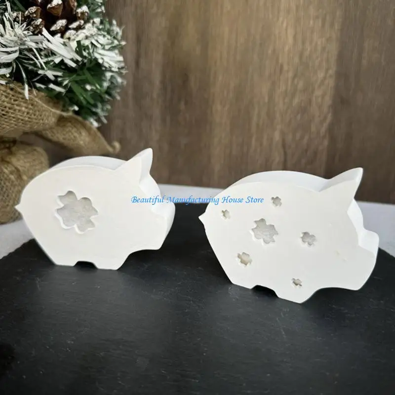 

E56A Silicone Mold for Pig with Clovers Decoration Light Mold Jewelry Tool