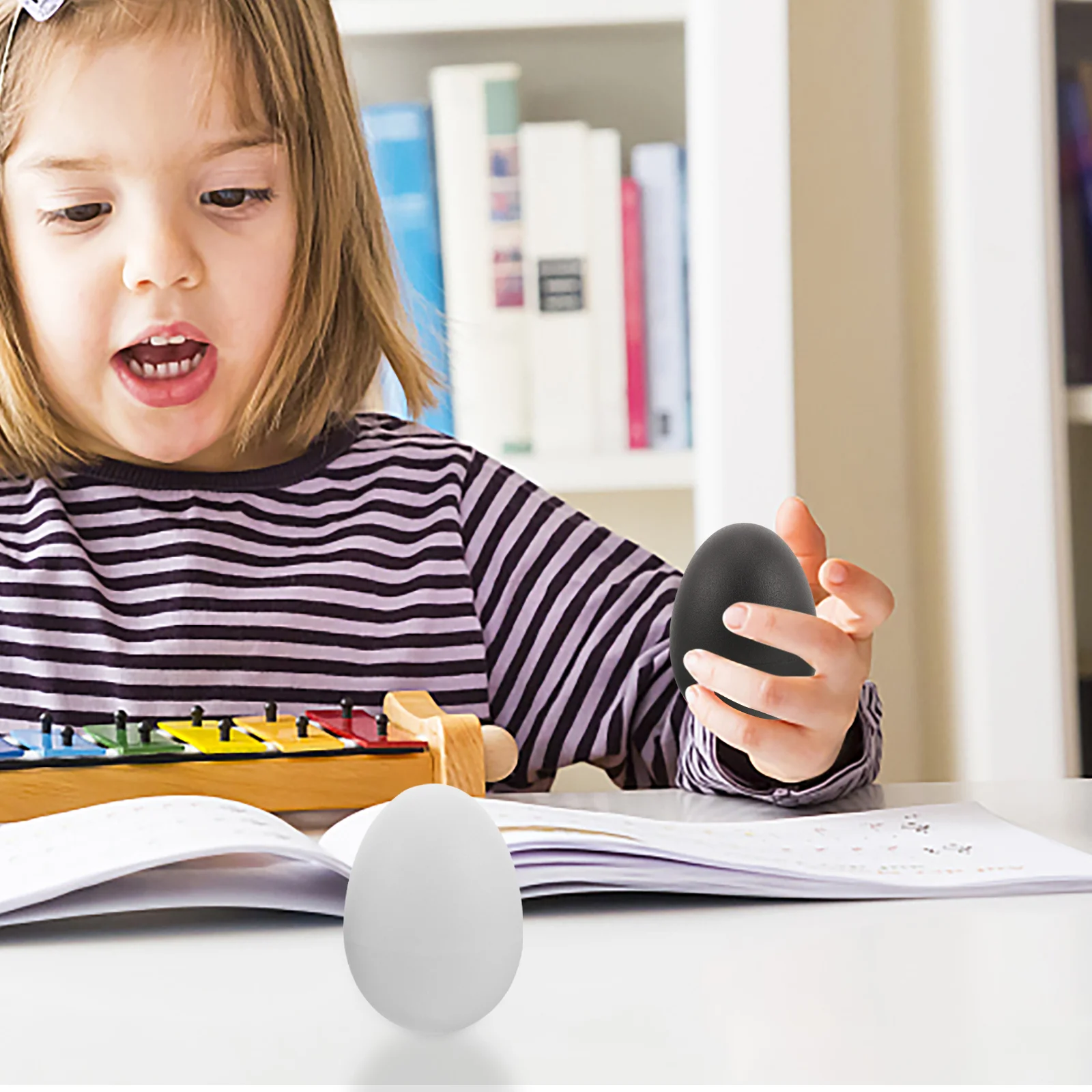 10 Uds Maracas instrumento de percusión para niños coctelera de huevos juguete agitadores musicales instrumentos empaquetados