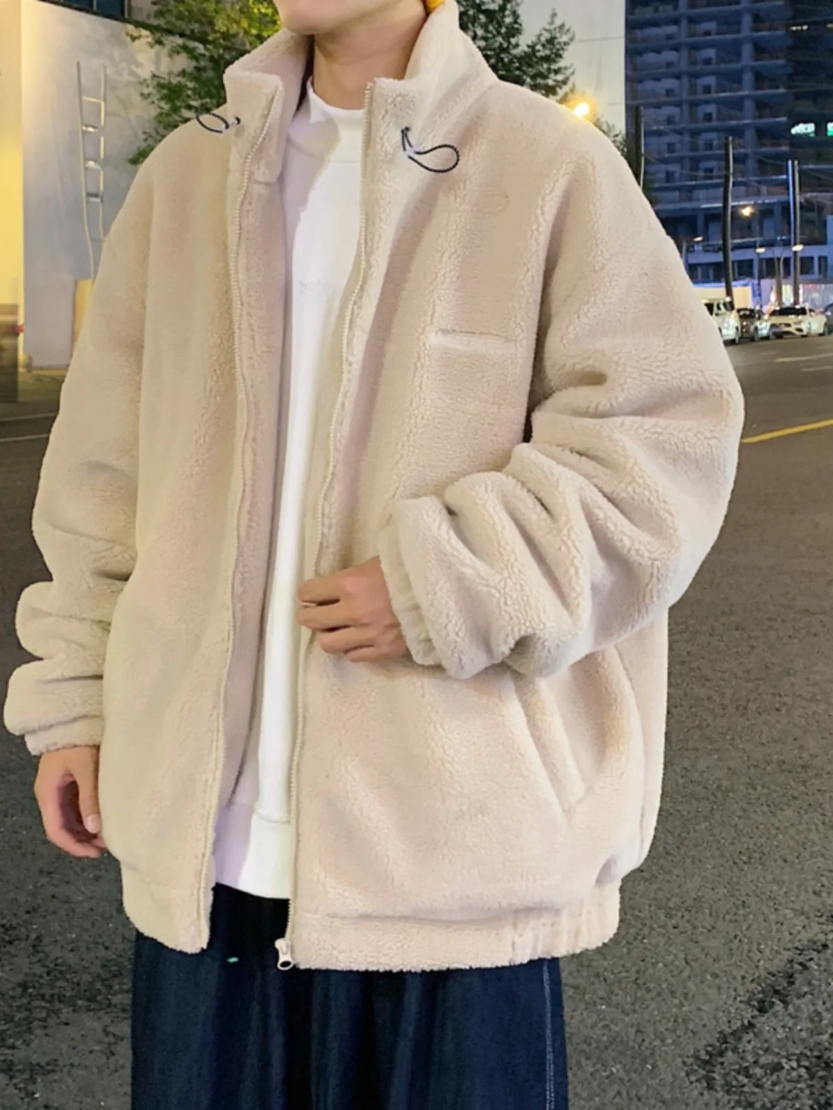 

Мужская зимняя теплая мужская бархатная куртка Lamb Ultra-Thi «Северо-восточная» ниже 40 лет ℃ Fce Cotton Jaet Sli Воротник-стойка Хлопок Cl...