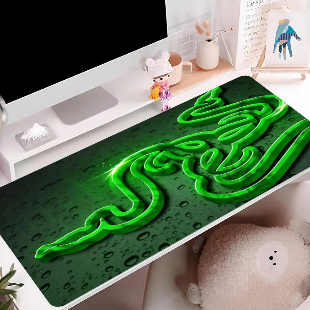 R-Razers Logo Mouse Pad para Laptop, Cool Keyboard Mousepad, Office PC Gaming Acessórios, Table Mat, 900x400mm, 800x400mm