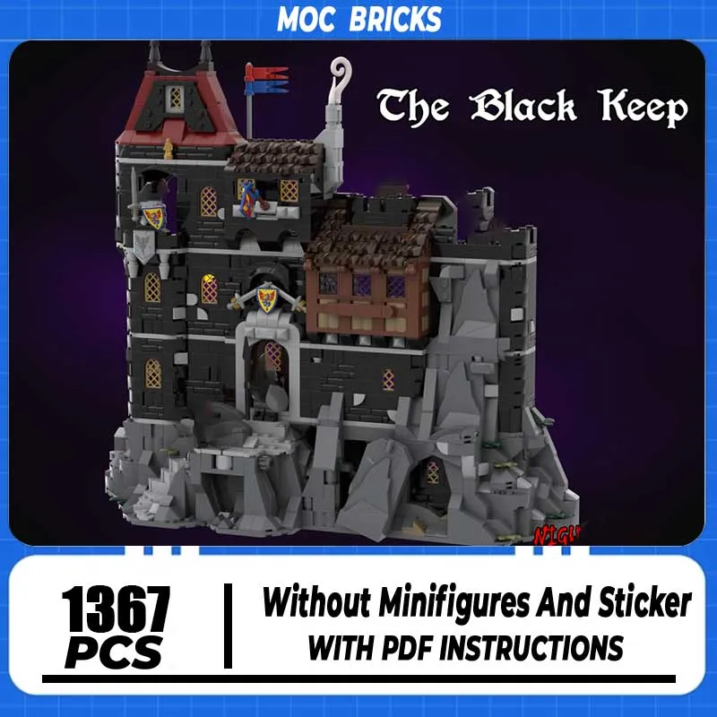 

Medieval Castle Model Moc Building Bricks The Black Keep Model Building Technology Modular Block DIY Christmas Toy Holiday Gifts