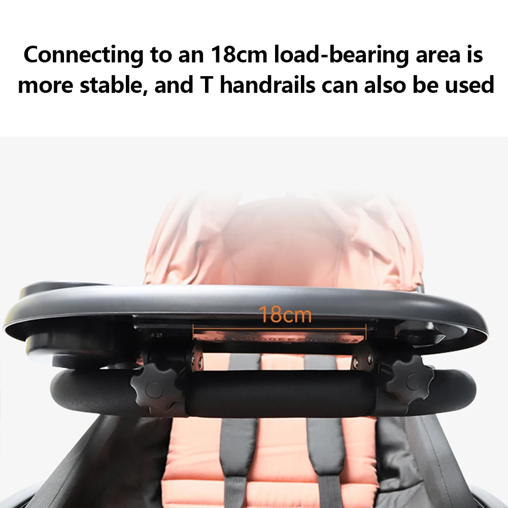 3 In 1 Baby Stroller Cup Holder Table Tray Phone Stand Accessories Stroller Tray Stroller Snack Catcher and Drink Holder - view 3