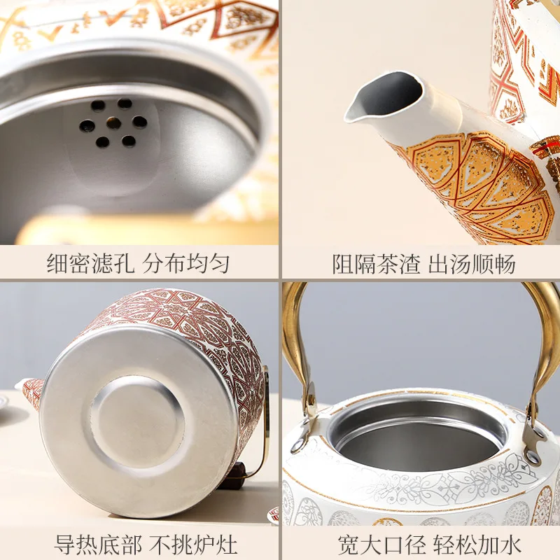 Stainless steel commercial teapot restaurant kettle, induction cooker kettle
