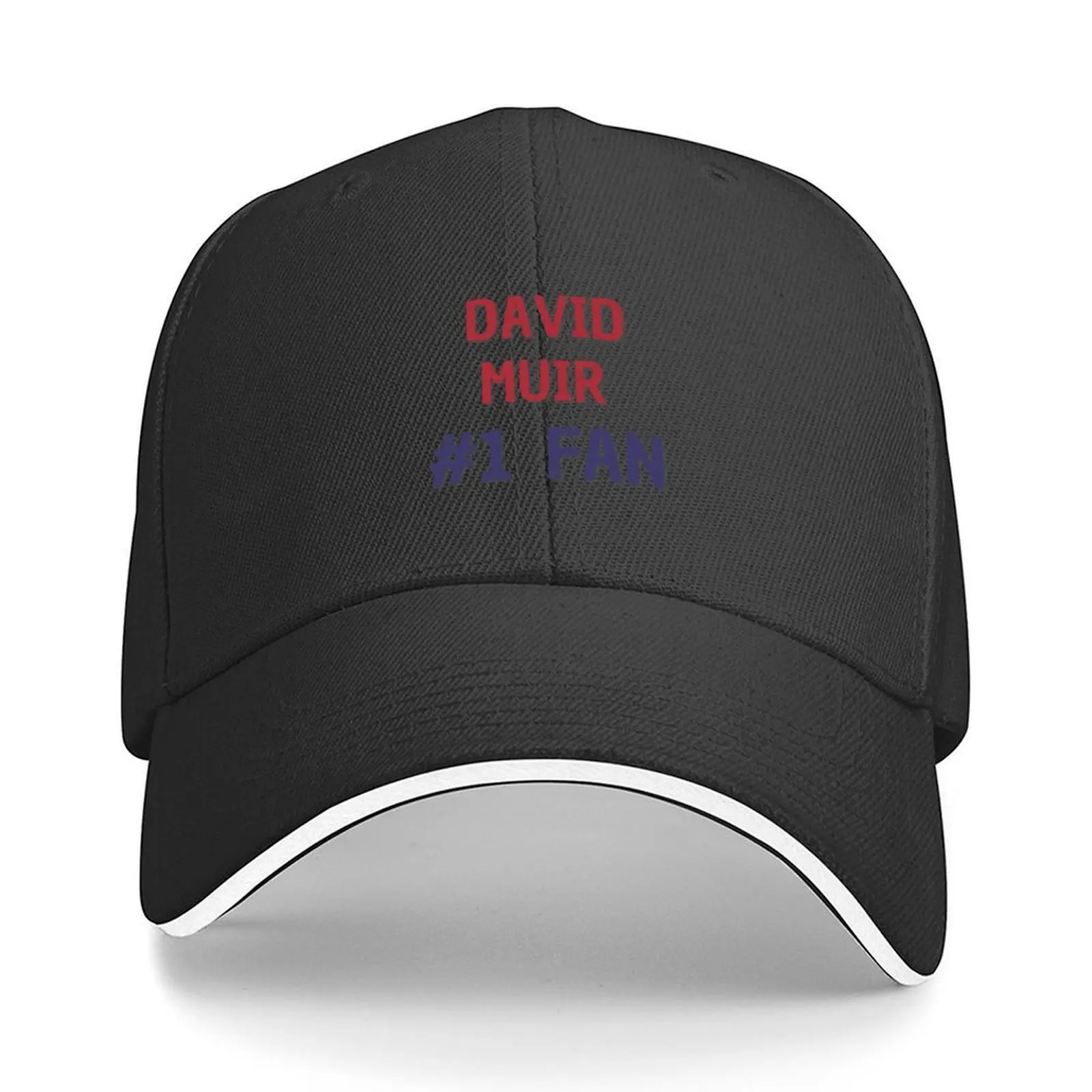 

David Muir #1 Fan Baseball Cap Fashion Beach New In The Hat Military Tactical Cap fishing hat Women Men's