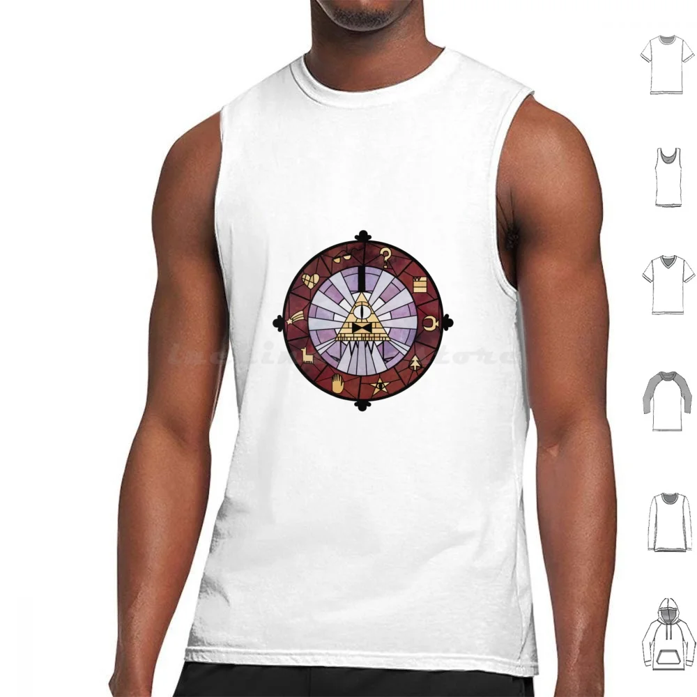 Bill Cipher Tank Tops Print Cotton Waddles Tv Mabel Dipper Pig Oink Waddle Bill Cipher Alex Hursch Soos