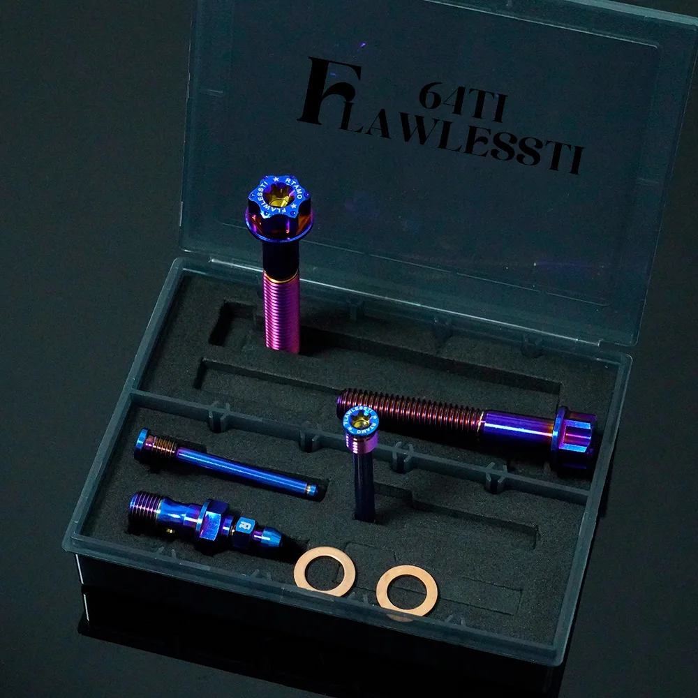 FLAWLESSTI J.Juan Front Bake Caliper Bolt Gr5 Titanium Bolt For ZONTES 368G