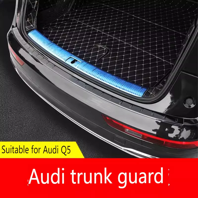 

Stainless Steel Rear Bumper Protector Sill Trunk Rear Guard Tread Plate Trim Rear for Audi Q5 2018 2019 2020 2021 2022 2023 2024