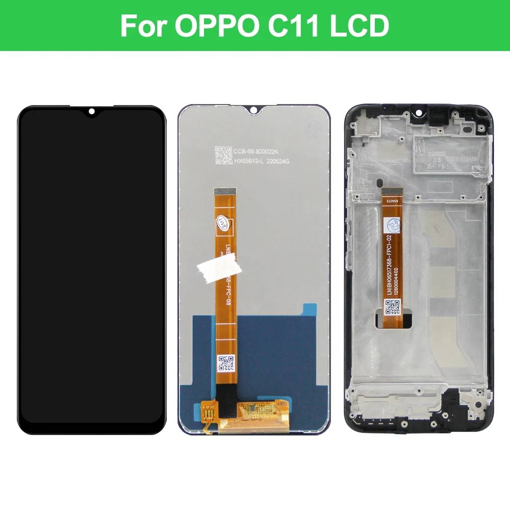 Oppo Realme用の10個の交換用LCDタッチスクリーン,c11,c15,rmx2185,Oppo Realme用