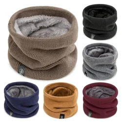 New Fashion Women Knitted Scarf Solid Cashmer Like Winter Snood Scarves Lady Warm Wool Fur Thick Unisex Men Neck Scarfs Ring