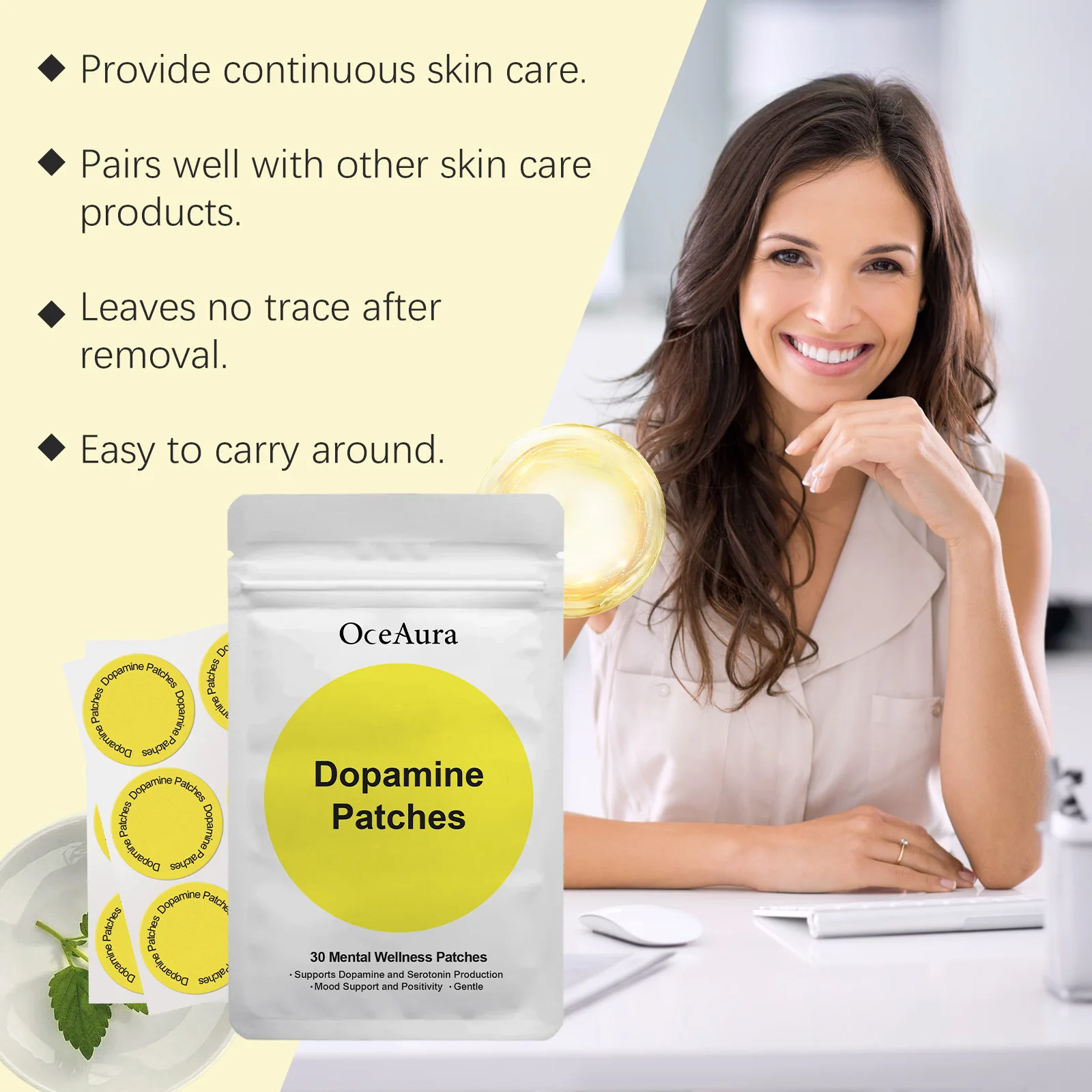 

Oceaura Vitamin Body Care Patch Relaxing Nourish Epidermis Improve S-Pots Supplement Water Firming Skin Beauty Repairing Patches