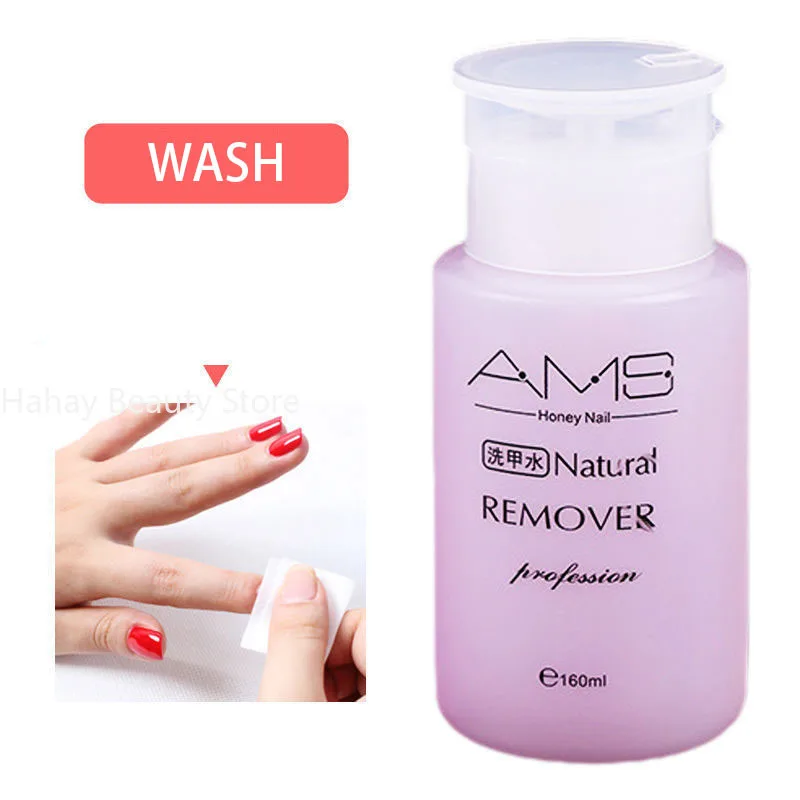 Cleanser Plus Líquido para Remover Gel UV Polonês, Nail Art Polish, Garrafa Limpa de Acetona, Ferramenta Removeora, 160ml