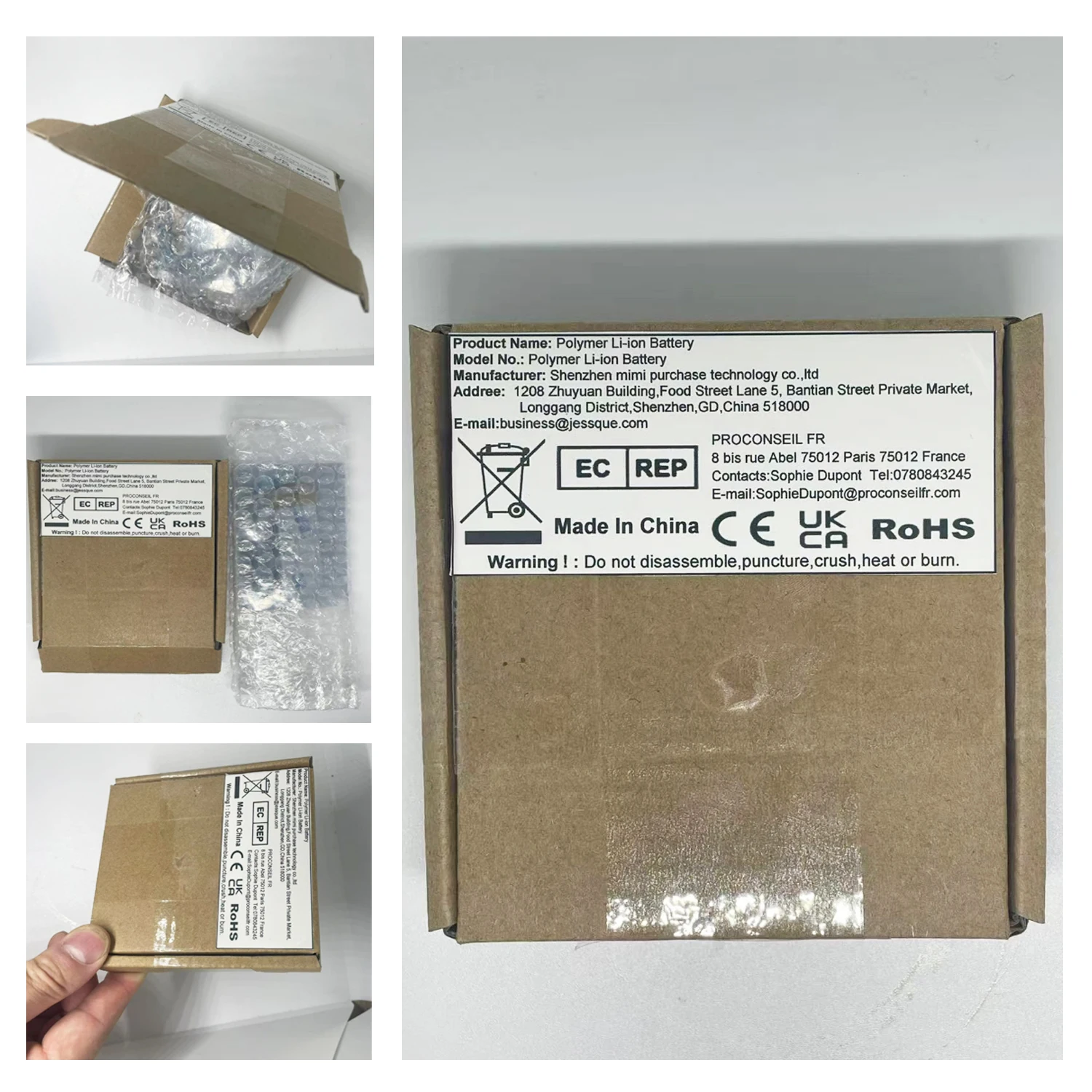 2PCS/Lot 3.85V 90mAh Battery F - Sony Headphone Wf-1000Xm5 评论和价格
